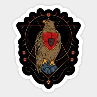 The falcon illustration Sticker